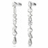 Swarovski 5661687 Mesmera Drop Earrings - Mixed Cuts, White Crystals, Rhodium-Plated