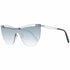 Just Cavalli JC841S 13884C Women's Shield Sunglasses - Blue Frame, Grey Mirrored Lenses