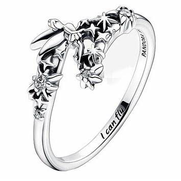 Pandora 192516C01-52 Anillo Destello Disney Campanilla - Talla 52