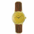 Tissot Goldrun T71.3.126.21 Men's Quartz Watch, Champagne Dial, 18K Gold Case, Leather Strap