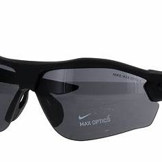 Nike Show X3 DJ2036 010 Unisex Shield Sunglasses – Matte Black Frame, Grey-Silver Flash Lenses