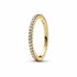 Pandora 162999C01-58 Sparkling Band Ring - 14k Gold-Plated, Size 58