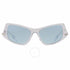 Burberry BE4408 3024/80 Women's Sunglasses - Transparent Frame, Light Azure Lenses