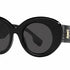 Burberry Margot BE4370U 3001/87 Women's Sunglasses - Black Frame, Dark Grey Lenses