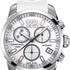 Orologio unisex cronografo Certina DS Rookie, quadrante bianco MOP, cinturino in caucciù