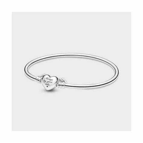 Pandora 599379C00-17 Moments Pulsera Corazón Alado - Plata de Ley, 17cm