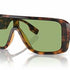 Burberry BE4401U 3002/2 Unisex Sunglasses - Dark Havana Frame, Green Lenses