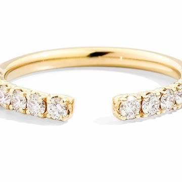 Recarlo R01FN003_G055-13 Damen-Diamantring - 18K Gelbgold, 0,57ct