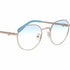 Chiara Ferragni CF 1012/BB HOT/K6 Women's Eyeglasses - Copper Gold Frame, Blue Light Filter Lenses