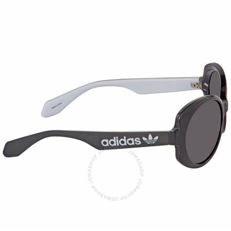 Adidas Originals OR0020 5601Z Women's Sunglasses - Shiny Black Frame, Gradient Mirror Violet Lenses