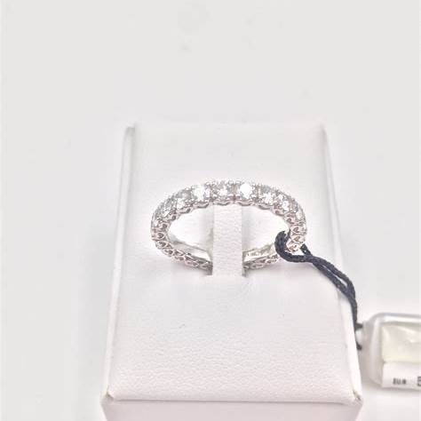 Recarlo R01GD741 Women's Diamond Eternity Ring - 18K White Gold, 2.00ct