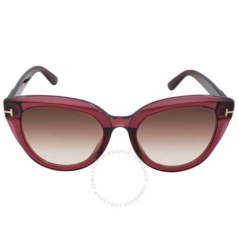 Occhiali da sole Tom Ford FT0938 69T Donna - Montatura Bordeaux lucido, lenti sfumate Bordeaux