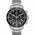 Bulova Marine Star 96B272 Men's Chronograph Watch - 45mm Stainless Steel Case, Black Dial, 200m Water Resistance