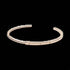 Pandora 589493C00-1 Signature I-D Open Bangle - 14k Rose Gold-Plated, Size 1