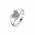 Pandora 192491C01-52 Radiant Heart Pavé Signet Ring - Sterling Silver, Size 52