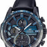 Reloj cronógrafo solar para hombre Casio Edifice EQS-940NL-1AVUEF, esfera negra, correa de cuero