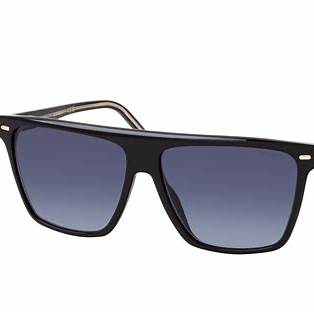 Carrera 3027/S 807-9O Women's Sunglasses - Black Frame, Dark Grey Gradient Lenses