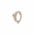 Pandora 180880CZ-50 Princess Tiara Crown Ring - 14k Rose Gold-Plated, Size 50