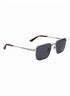 Calvin Klein CK23101S 045 55 Men's Square Sunglasses - Silver Frame, Grey Lenses