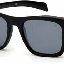 David Beckham DB 7000/S FLAT 7C5-IR 56 Sunglasses - Black Crystal Frame, Grey Lenses