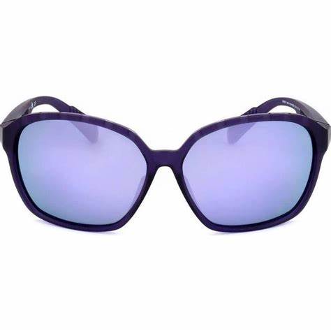 Adidas SP0013 82D Unisex Sport Sunglasses - Matte Violet Frame, Smoke Polarized Lenses