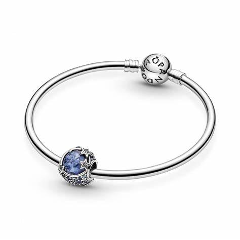 Pandora 799209C01 Encanto Estrellas Centelleantes Azul Celeste - Plata de Ley
