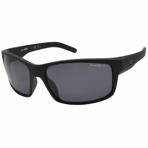 Arnette Fastball AN4202 447/81 Men's Sunglasses - Rubber Black Frame, Polarized Dark Grey Lenses