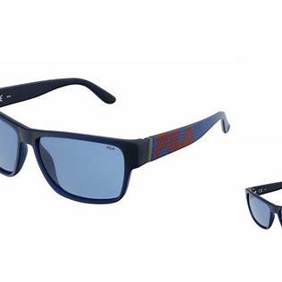 Fila SFI006-57U28Z Men's Sunglasses - Black Frame, Grey Polarized Lenses