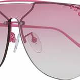 Furla SFU225 139H88X Women's Shield Sunglasses - Pink Frame, Gradient Pink Lenses