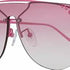 Furla SFU225 139H88X Women's Shield Sunglasses - Pink Frame, Gradient Pink Lenses