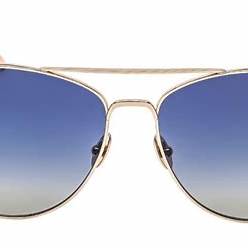 Tom Ford FT0784 28W Occhiali da sole da donna - Montatura in oro rosa lucido, lenti blu sfumate