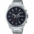 Casio Edifice EFV-610D-1AVUEF Herren-Chronographenuhr aus Edelstahl mit schwarzem Zifferblatt