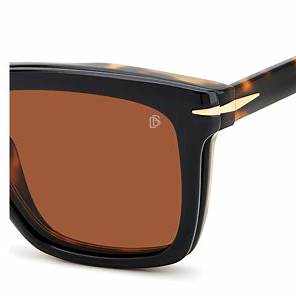 Occhiali da sole David Beckham DB 7000/CS WR7-SP 53 - Montatura avana nero, lenti oro