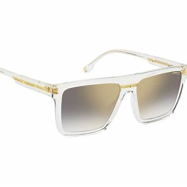 Carrera Victory C 03/S 900/FQ Unisex Sunglasses - Crystal Frame, Grey Gradient Gold Mirror Lenses