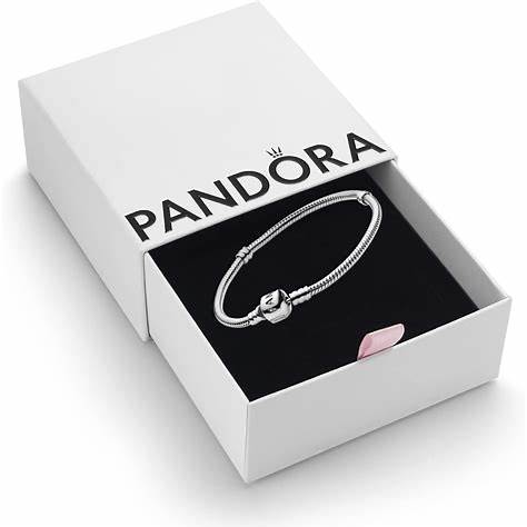 PANDORAPandora 590702HV - 17 Moments Snake Chain Bracelet - Sterling Silver, 17 cmBIJOUXEcecile