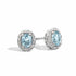 Recarlo E33CC251_AQ 18K White Gold Aquamarine and Diamond Earrings