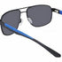 Calvin Klein CK20319S Men's Aviator Sunglasses - Matte Black Frame, Cobalt Blue Lenses