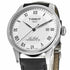 Tissot Le Locle Powermatic 80 T006.407.16.033.00 Men's Automatic Watch, Silver Dial, Black Leather Strap