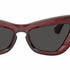 Burberry BE4421U 4128/87 Women's Sunglasses - Bordeaux Frame, Dark Grey Lenses