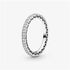 Pandora 190963CZ-50 Sparkle & Hearts Ring - Sterling Silver, Size 50