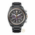 Citizen CA4567-82H Men's Eco-Drive Chronograph Watch - 44.8mm Black Dial, Stainless Steel Bracelet