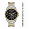 Armani Exchange AX7161SET Women's Two-Tone Stainless Steel Watch & Necklace Gift Set