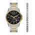 Armani Exchange AX7161SET Women's Two-Tone Stainless Steel Watch & Necklace Gift Set