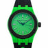 Maurice Lacroix AI2008-70070-300-0 Men's Aikon #Tide 40mm Watch, Green Dial, Black Rubber Strap