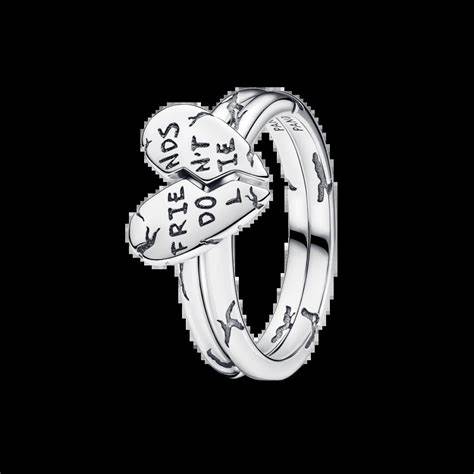 Pandora 193575C00-54 Stranger Things Friends Don't Lie Splittable Ring - Sterling Silver, Size 54