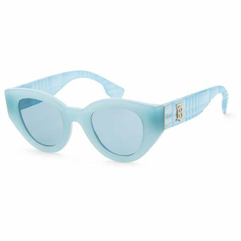 Burberry Meadow BE4390 4086/80 Women's Sunglasses - Azure Frame, Blue Lenses