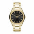 : Armani Exchange AX2801 Men's Watch - Gold-Tone Stainless Steel Bracelet, Black Dial