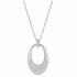 Swarovski 5153581 Degree Medium Pendant Necklace - Rhodium-Plated, Clear Crystal Pavé