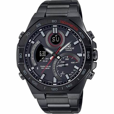 Casio Edifice ECB-950DC-1AEF Men's Solar-Powered Bluetooth Chronograph Watch