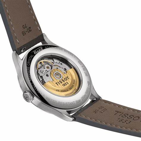 Tissot Heritage 1938 Automatik COSC T142.464.16.032.00 Herrenuhr, weißes Zifferblatt, Lederarmband